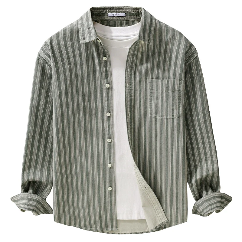 Herren Hemd mit Button-Down-Kragen aus atmungsaktivem Leinen-Baumwollmix in Relaxed-Passform Nord Taschen