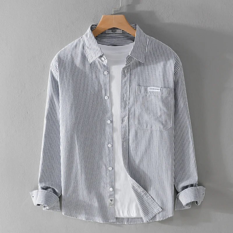 Herren Feines Cordhemd im Overshirt‑Stil mit Brusttasche, Relaxed Fit und feiner Wellenstruktur Nord Taschen