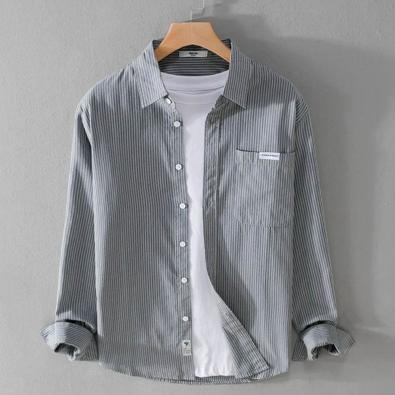 Herren Feines Cordhemd im Overshirt‑Stil mit Brusttasche, Relaxed Fit und feiner Wellenstruktur Nord Taschen