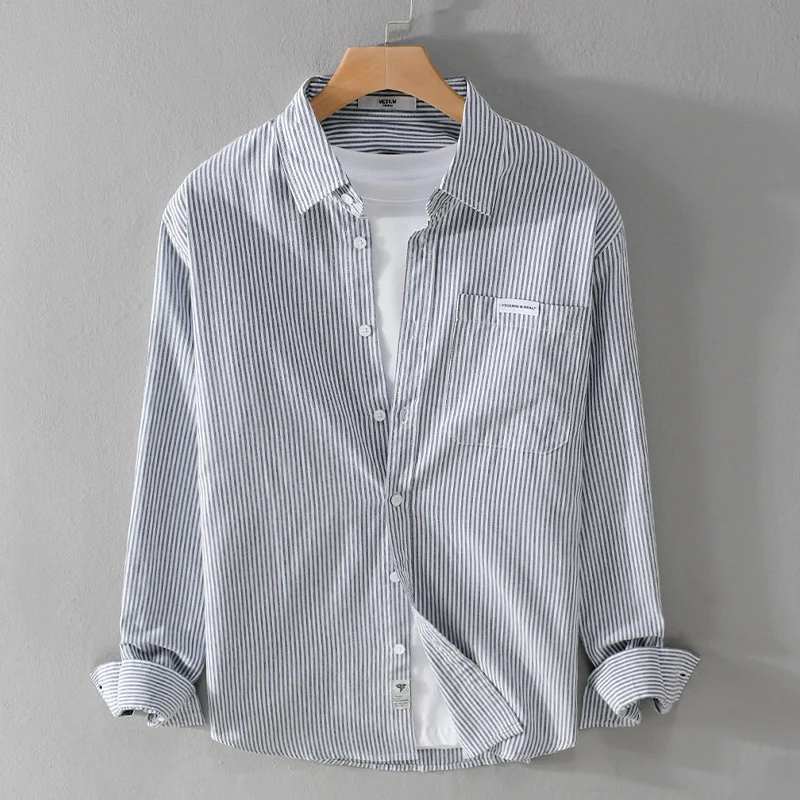 Herren Feines Cordhemd im Overshirt‑Stil mit Brusttasche, Relaxed Fit und feiner Wellenstruktur Nord Taschen