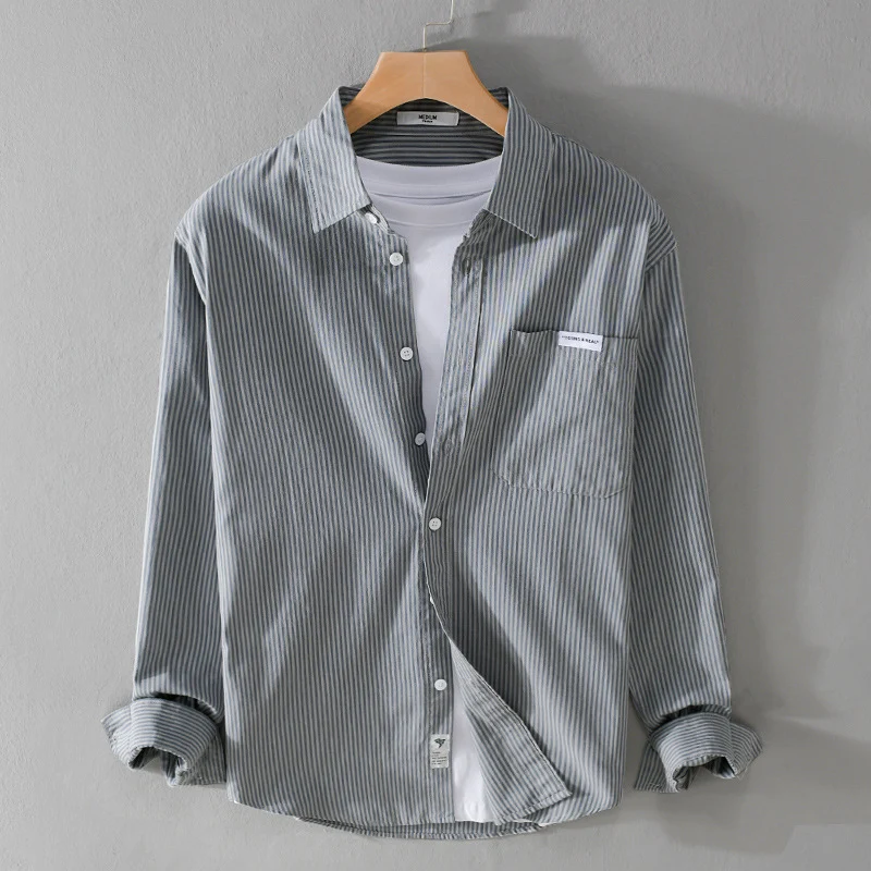 Herren Feines Cordhemd im Overshirt‑Stil mit Brusttasche, Relaxed Fit und feiner Wellenstruktur Nord Taschen