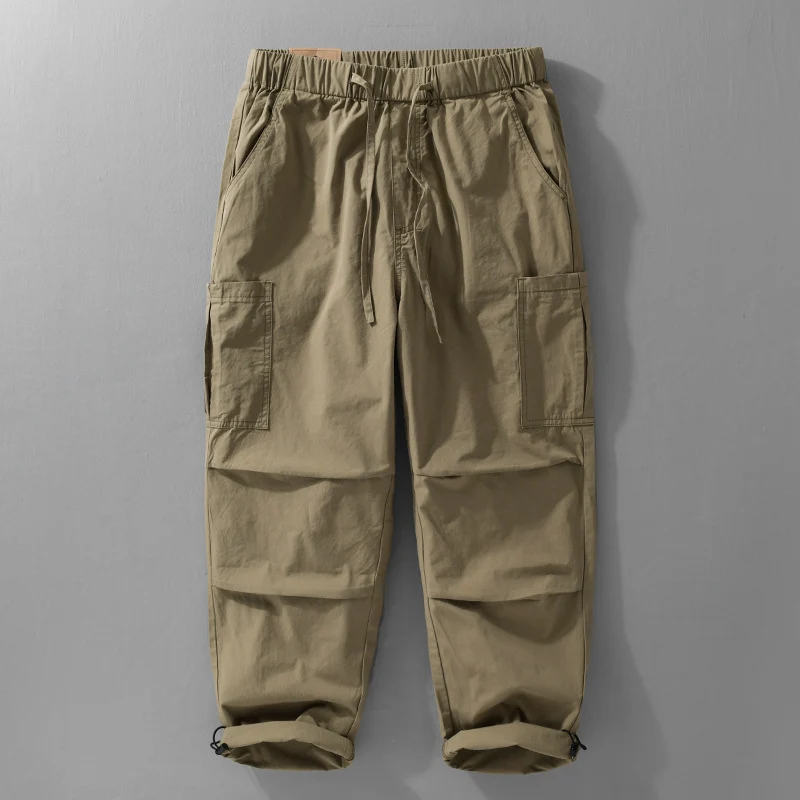 Herren Cargohose mit elastischem Bund, Kordelzug und aufgesetzten Beintaschen Nord Taschen