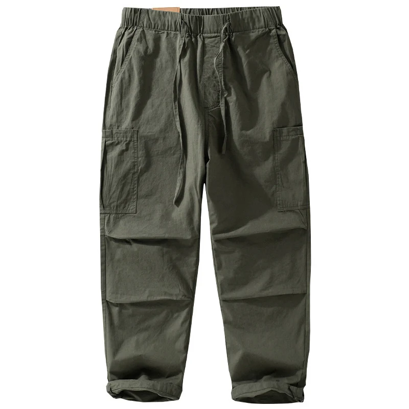 Herren Cargohose mit elastischem Bund, Kordelzug und aufgesetzten Beintaschen Nord Taschen