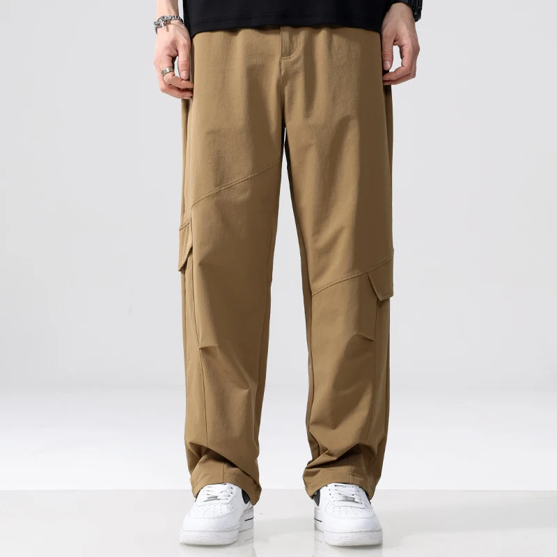 Herren Cargo-Hose im Utility-Look mit Relaxed-Fit, Mehrfach-Beintaschen und elastischem Bund Nord Taschen