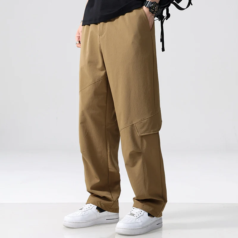 Herren Cargo-Hose im Utility-Look mit Relaxed-Fit, Mehrfach-Beintaschen und elastischem Bund Nord Taschen