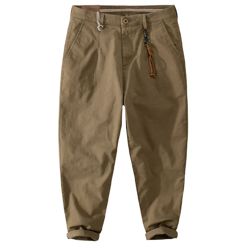 Herren Baumwoll‑Twill Chino im Relaxed‑Tapered Schnitt mit Kordelzugbund und aufgesetzten Taschen Nord Taschen
