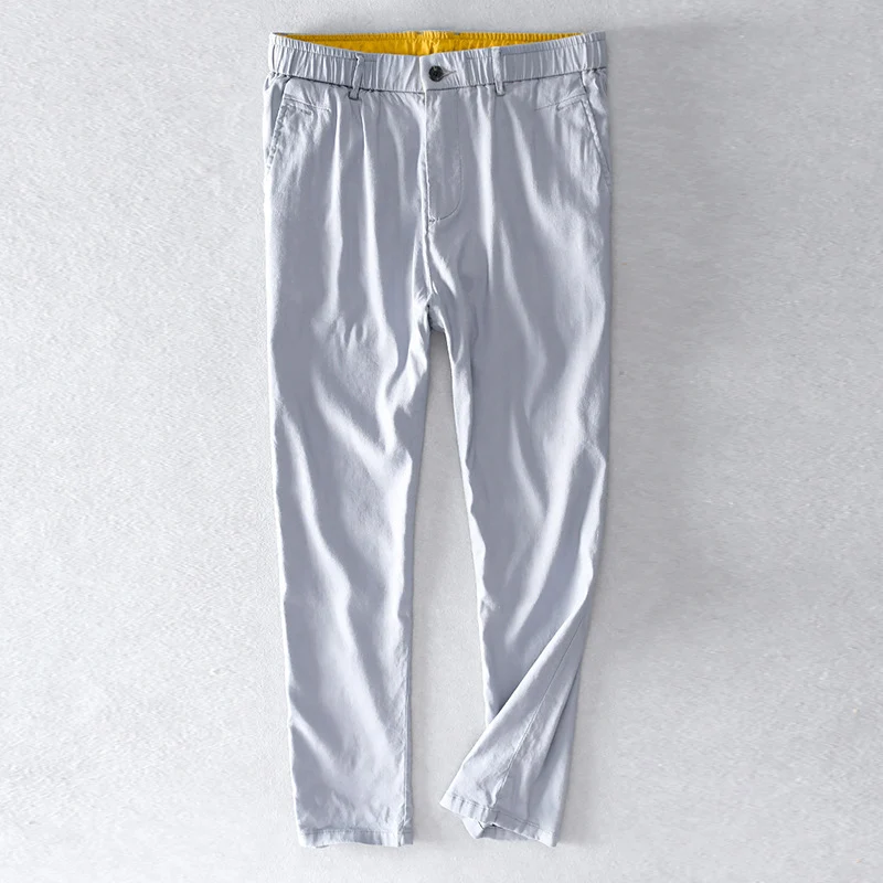 Herren Baumwoll-Chino mit Elastikbund und konischem Schnitt Nord Taschen