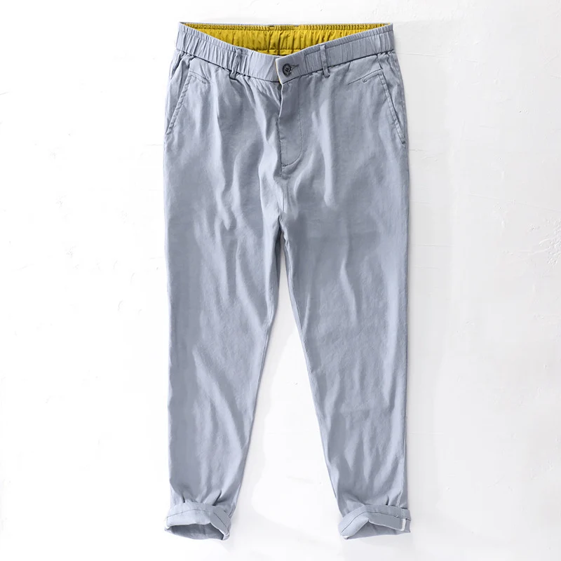 Herren Baumwoll-Chino mit Elastikbund und konischem Schnitt Nord Taschen