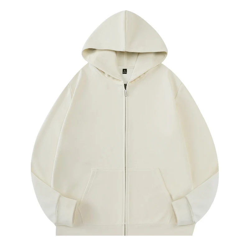 Unisex Oversize Kapuzen‑Zipjacke aus French‑Terry mit verdeckter Nahtführung Nord Taschen