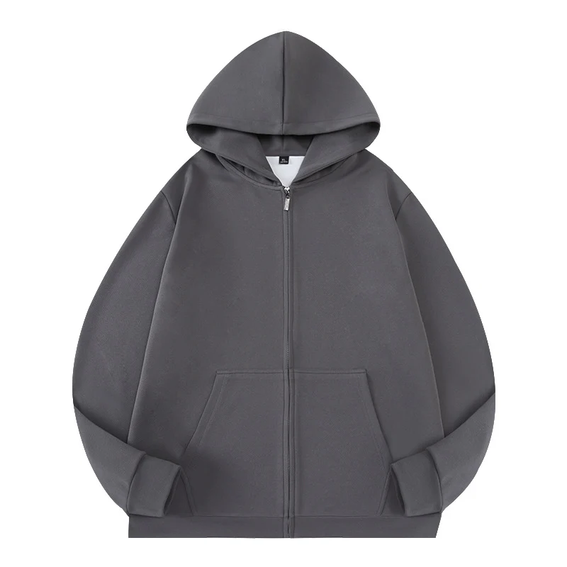 Unisex Oversize Kapuzen‑Zipjacke aus French‑Terry mit verdeckter Nahtführung Nord Taschen