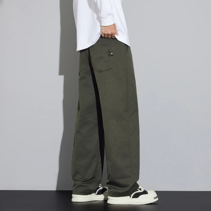 Herren Weite Relaxed‑Fit Stoffhose mit Tunnelzug & Bügelfalte Nord Taschen