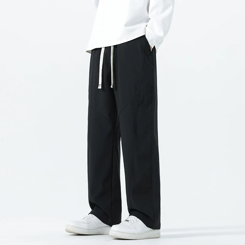 Herren Weite Relaxed‑Fit Freizeithose mit Tunnelzugbund und Teilungsnähten Nord Taschen