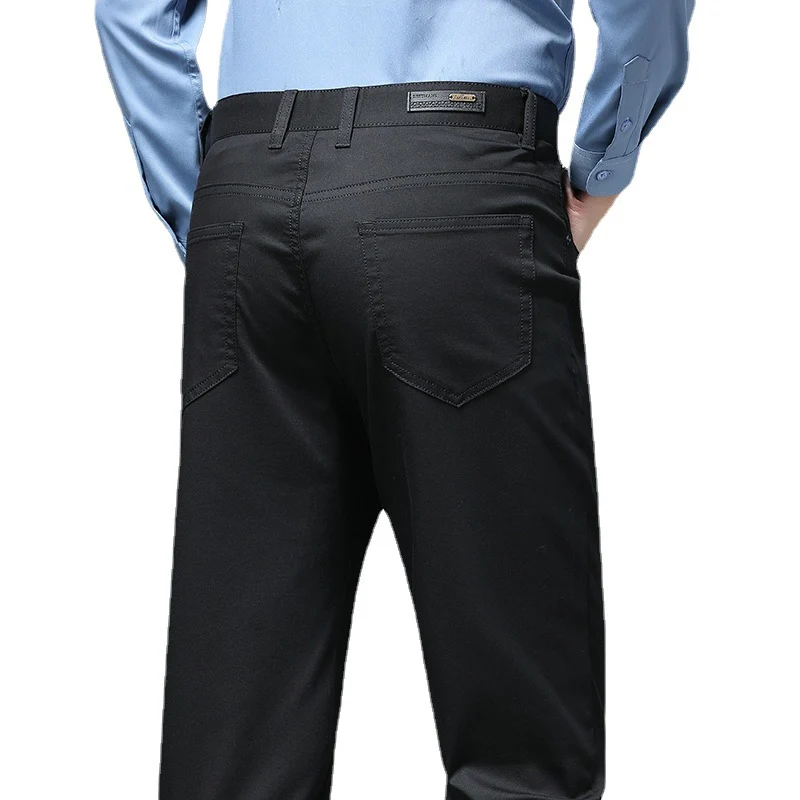 Herren Stretch-Chinohose mit geradem Schnitt und Bügelfalte Nord Taschen