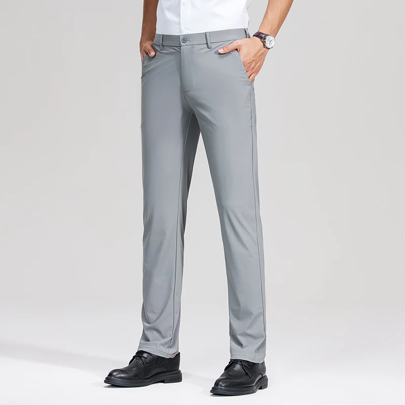 Herren Schlanke Business‑Stretchhose mit Bügelfalte und Komfortbund Nord Taschen