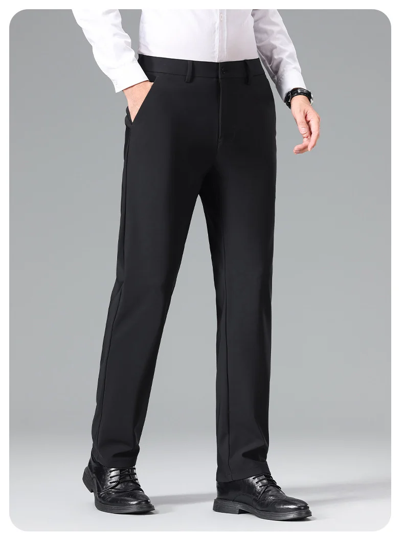 Herren Schlanke Business‑Stretchhose mit Bügelfalte und Komfortbund Nord Taschen
