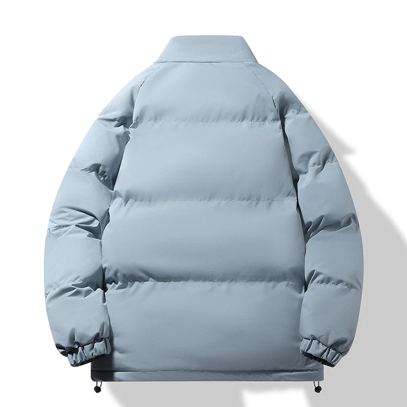 Herren Modische Thermo‑Wattierte Kurzjacke im Boxy‑Schnitt mit Rippenkragen Nord Taschen