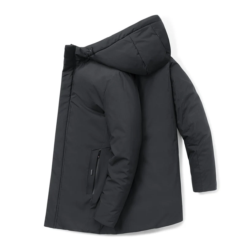 Herren moderner Urban-Longparka mit versteckter Reißverschlussblende und ergonomischer Kapuze Nord Taschen