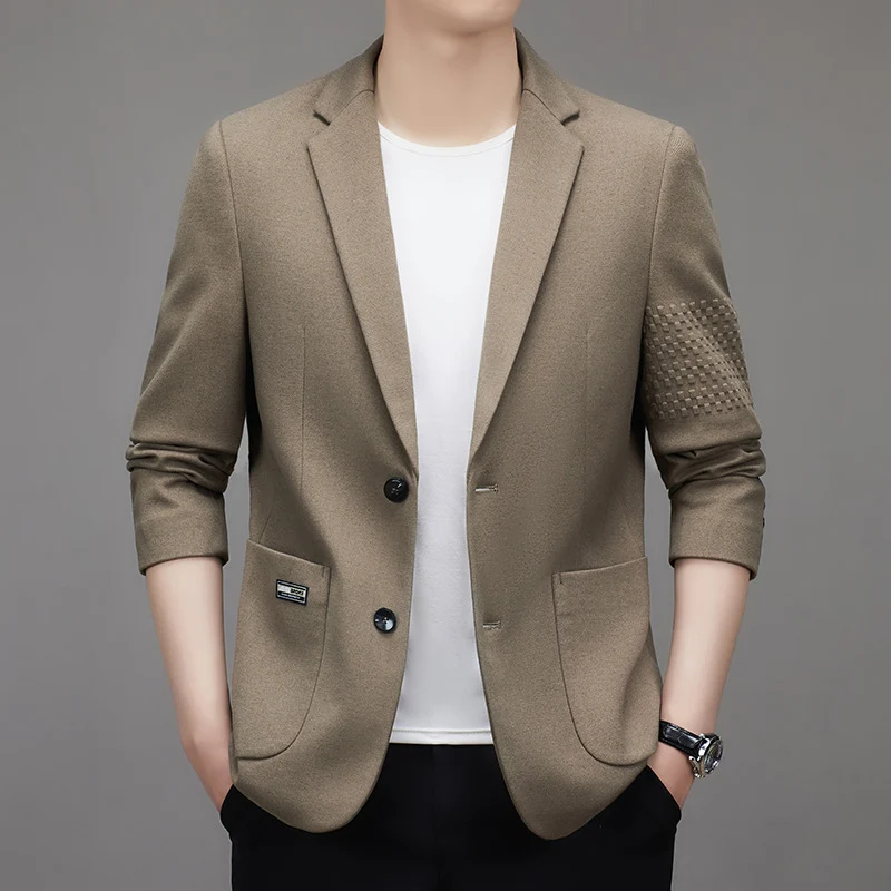 Herren Leichtes Casual-Sakko mit Dreiviertelärmeln und aufgesetzten Taschen Nord Taschen