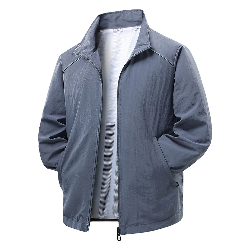 Herren Leichte Wind- und Regenjacke mit Mesh-Innenfutter und reflektierenden Schulterpaspeln Nord Taschen