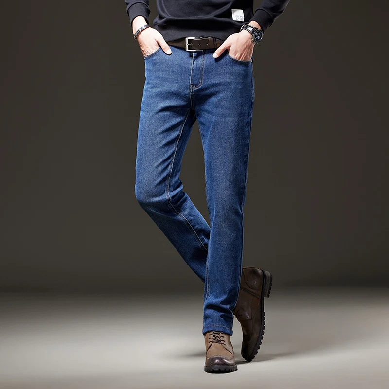 Herren Jeans im geraden Schnitt aus Stretch-Denim mit klassischem fünf‑Taschen‑Schnitt Nord Taschen