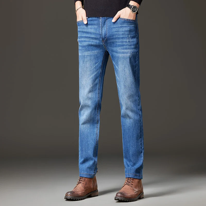 Herren Jeans im geraden Schnitt aus Stretch-Denim mit klassischem fünf‑Taschen‑Schnitt Nord Taschen