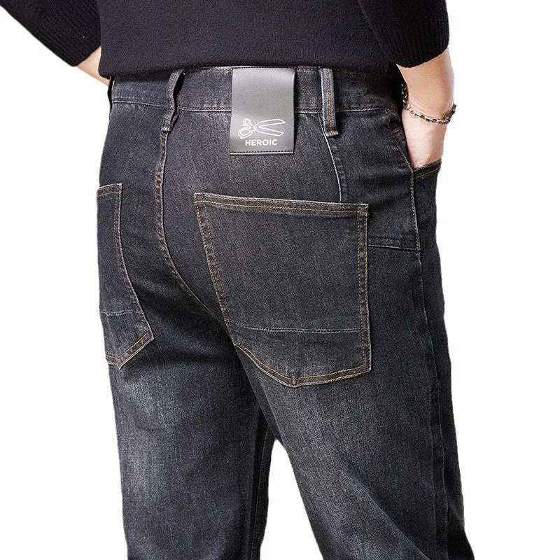 Herren Jeans im geraden Schnitt aus Stretch-Denim mit klassischem fünf‑Taschen‑Schnitt Nord Taschen