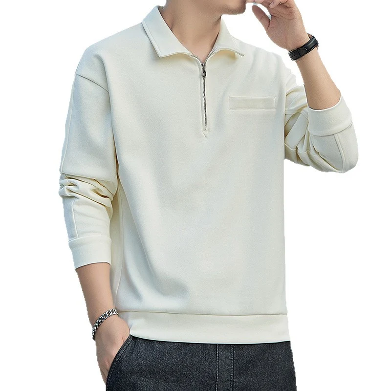Herren Halbzip-Sweatshirt mit Polokragen und Brustleistentasche Nord Taschen
