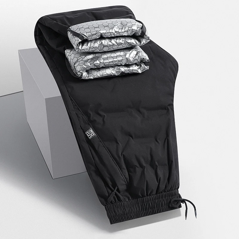 Herren Gepolsterte Thermohose mit Steppung, elastischem Bund und Reißverschlusstaschen Nord Taschen