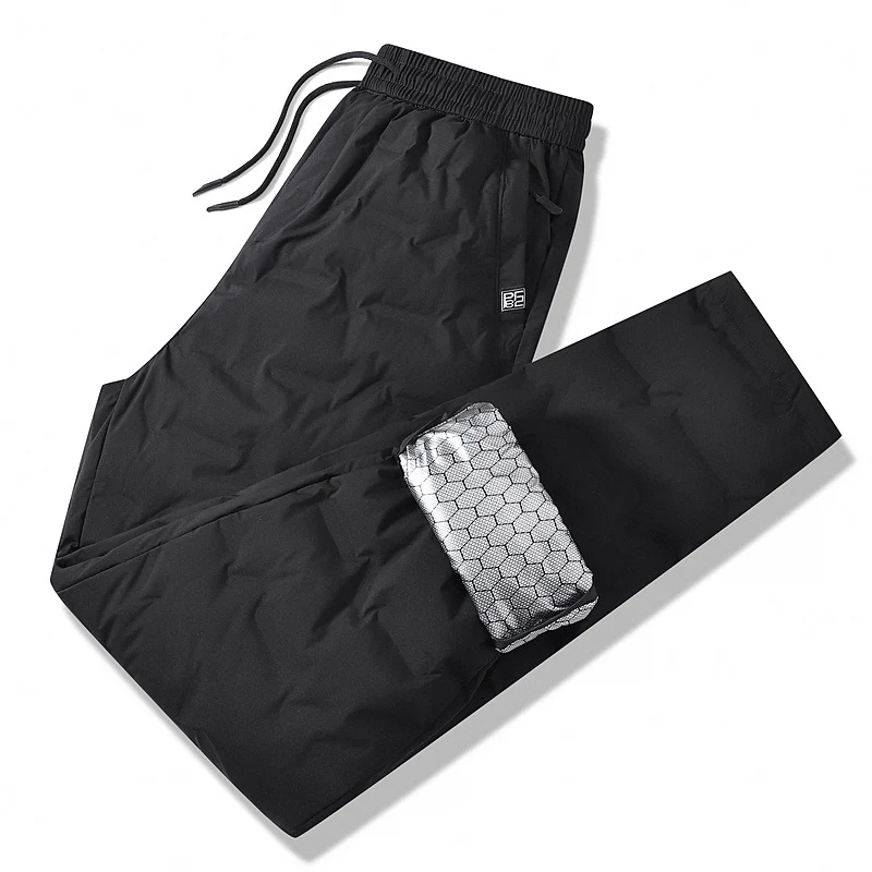 Herren Gepolsterte Thermohose mit Steppung, elastischem Bund und Reißverschlusstaschen Nord Taschen