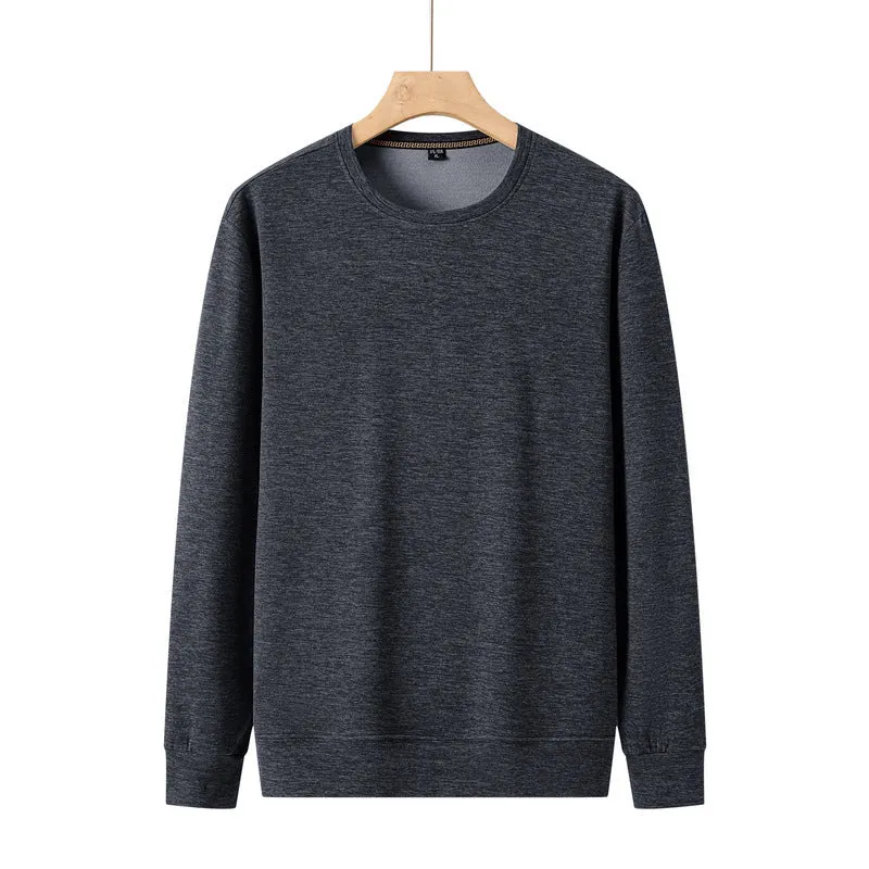 Herren Feines Rundhals-Sweatshirt aus Baumwollmix mit Regular-Fit und Rippbündchen Nord Taschen