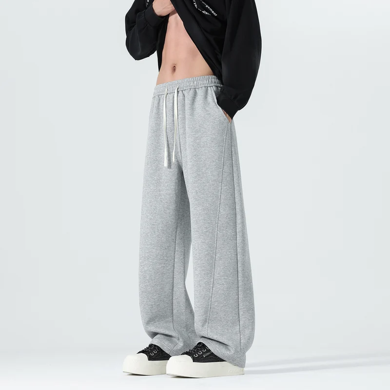 Herren Extraweite Sweatpants im Palazzo‑Look mit Tunnelzugbund und Seitentaschen Nord Taschen