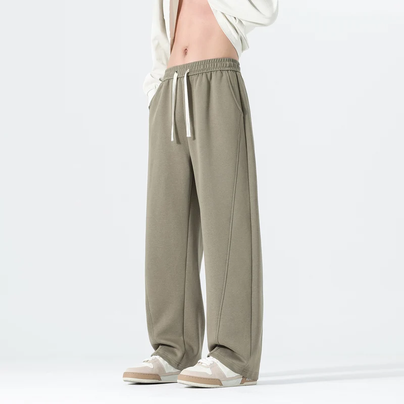 Herren Extraweite Sweatpants im Palazzo‑Look mit Tunnelzugbund und Seitentaschen Nord Taschen