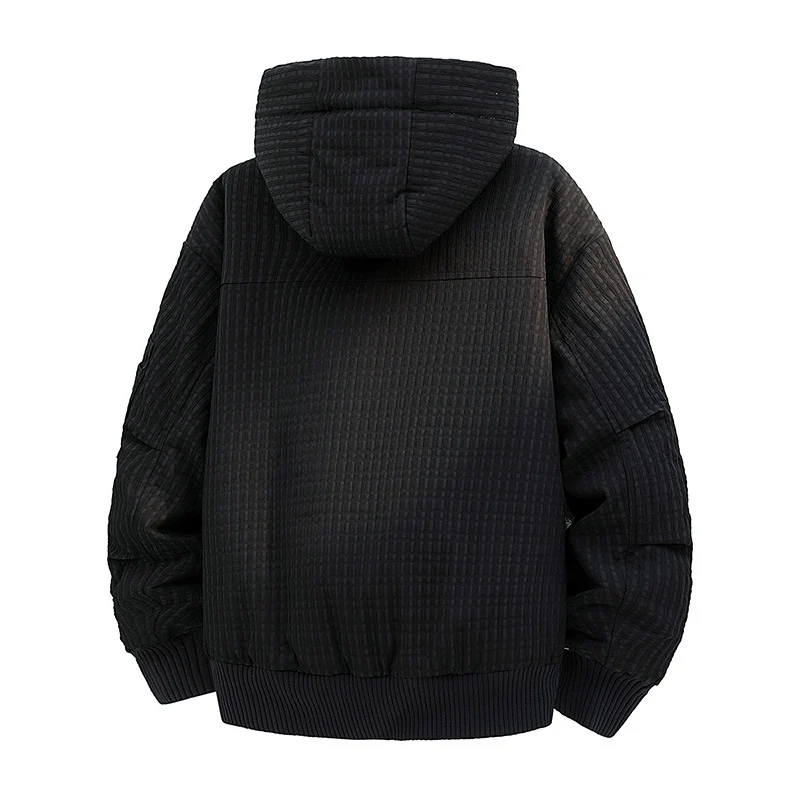 Damen Gefütterte Teddy-Fleece Bomberjacke mit Kapuze und feiner Steppstruktur Nord Taschen