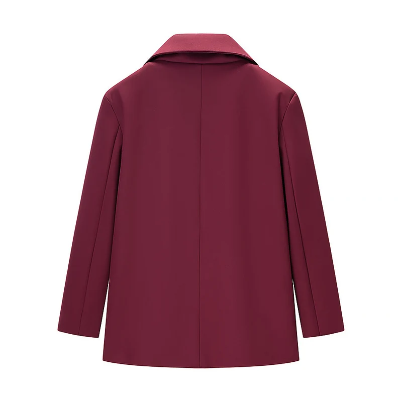 Damen Taillierter Ein-Knopf-Blazer mit softem Revers, gefütterter Innenseite und Pattentaschen Nord Taschen