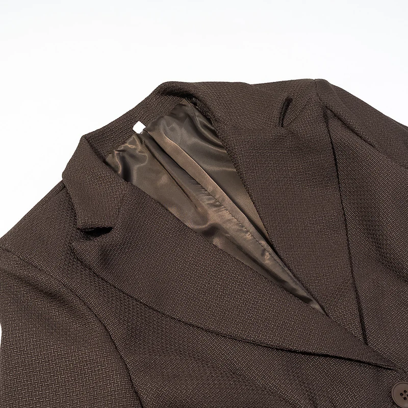 Damen Taillierter Blazer mit geraffter Taillenpartie und strukturierter Weboptik Nord Taschen
