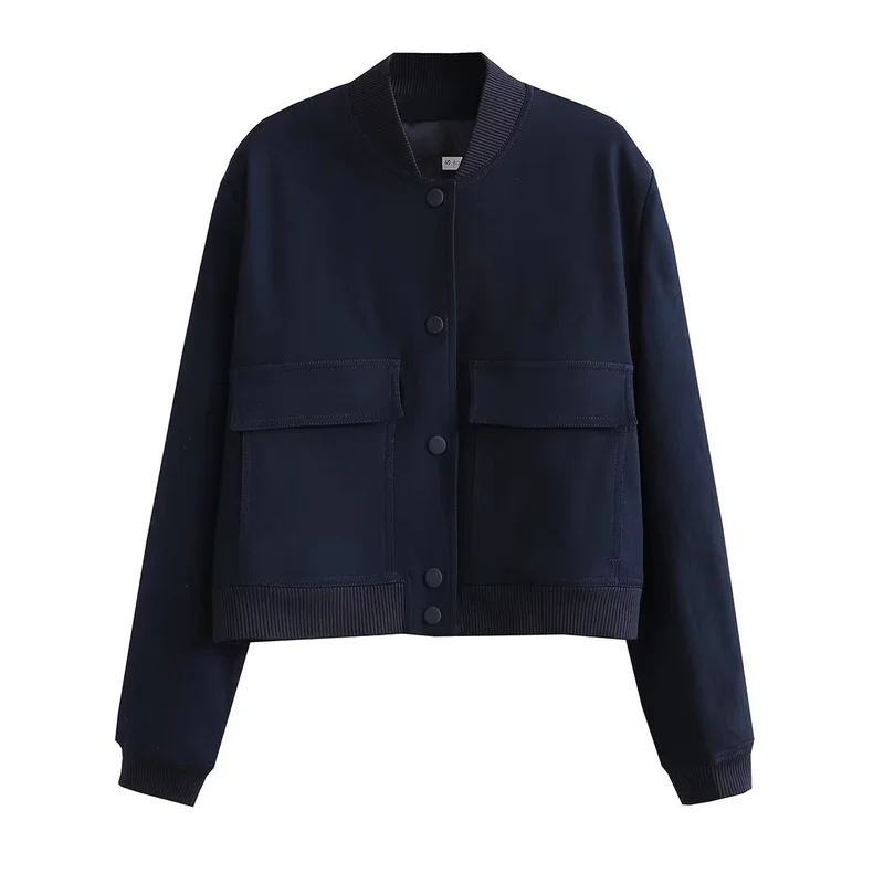 Damen Kurzjacke im Bomberstil mit Leoparden‑Fauxfell und Rippbündchen Nord Taschen