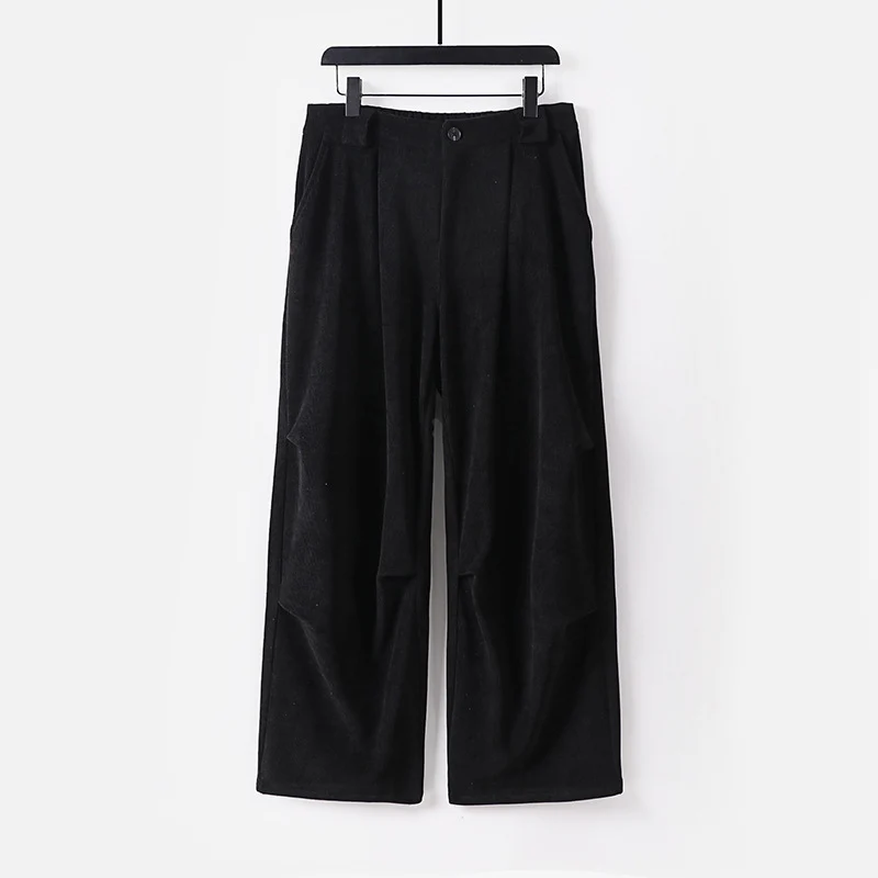 Damen Weite Cordhose mit hoher Taille, Bundfalten und Eingrifftaschen Nord Taschen