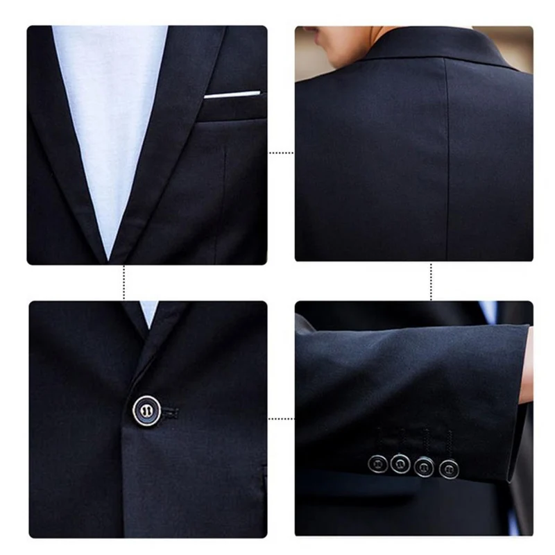 Locker Geschnittenes Anzug Satz mit Revers Blazer und Hose für Männer