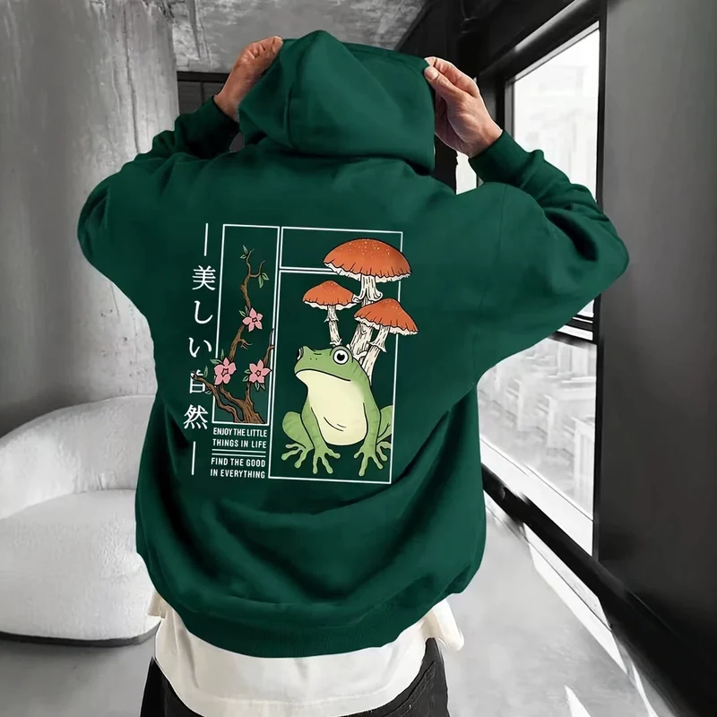 Unisex Grafischer Kapuzenpullover Nord Taschen