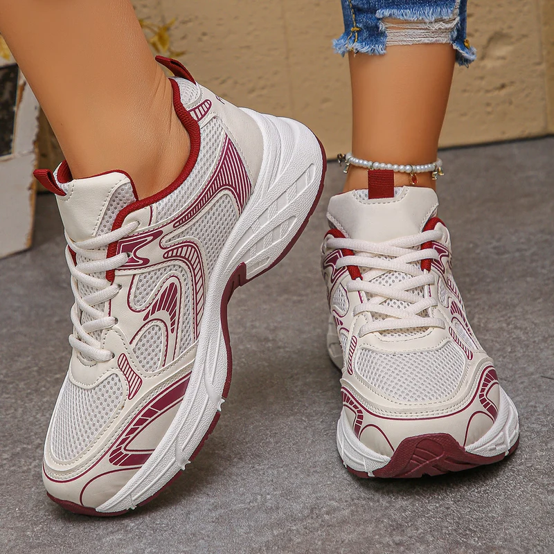 Damen Sportliche Sneakers mit atmungsaktivem Netzdesign und dämpfender Sohle - Vittorelli
