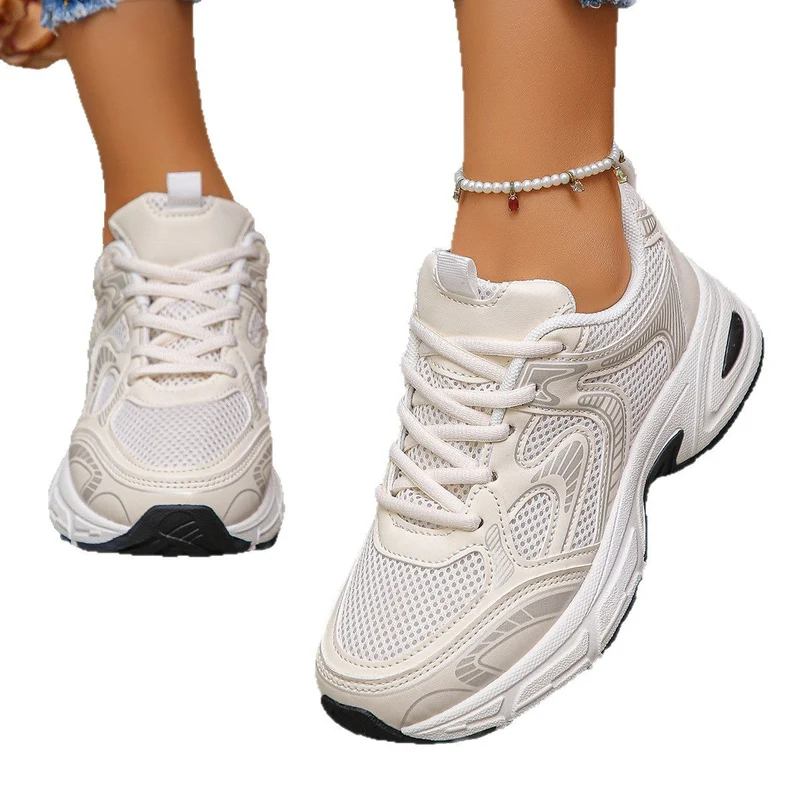 Damen Sportliche Sneakers mit atmungsaktivem Netzdesign und dämpfender Sohle - Vittorelli