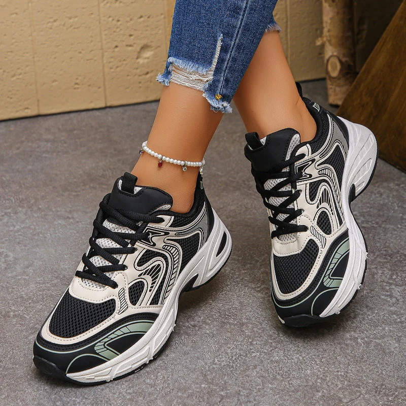 Damen Sportliche Sneakers mit atmungsaktivem Netzdesign und dämpfender Sohle - Vittorelli