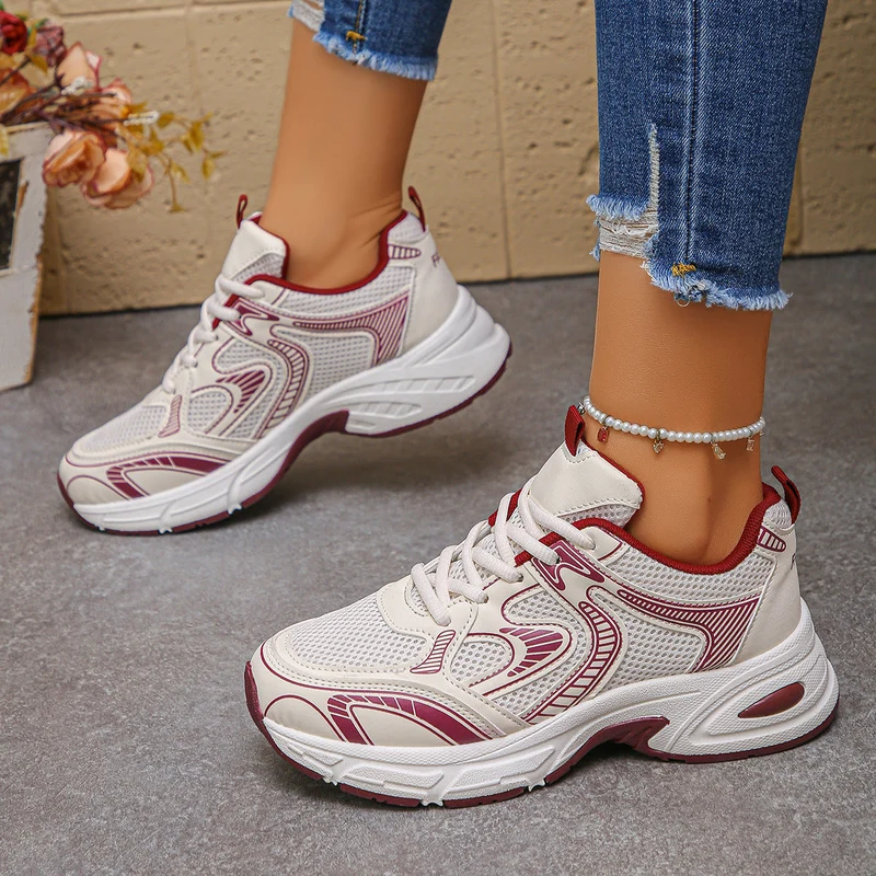 Damen Sportliche Sneakers mit atmungsaktivem Netzdesign und dämpfender Sohle - Vittorelli