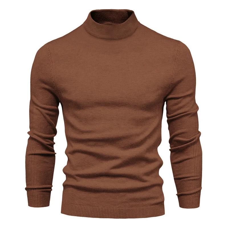 Herren stilvoller Rollkragenpullover aus weicher Merinowolle Nord Taschen