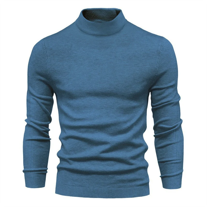 Herren stilvoller Rollkragenpullover aus weicher Merinowolle Nord Taschen