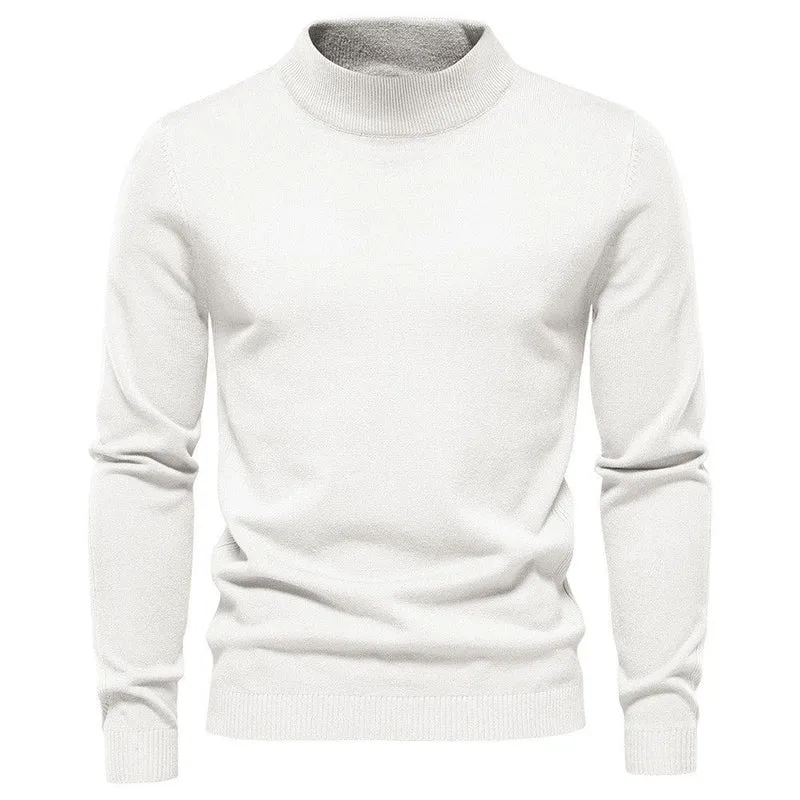 Herren stilvoller Rollkragenpullover aus weicher Merinowolle Nord Taschen