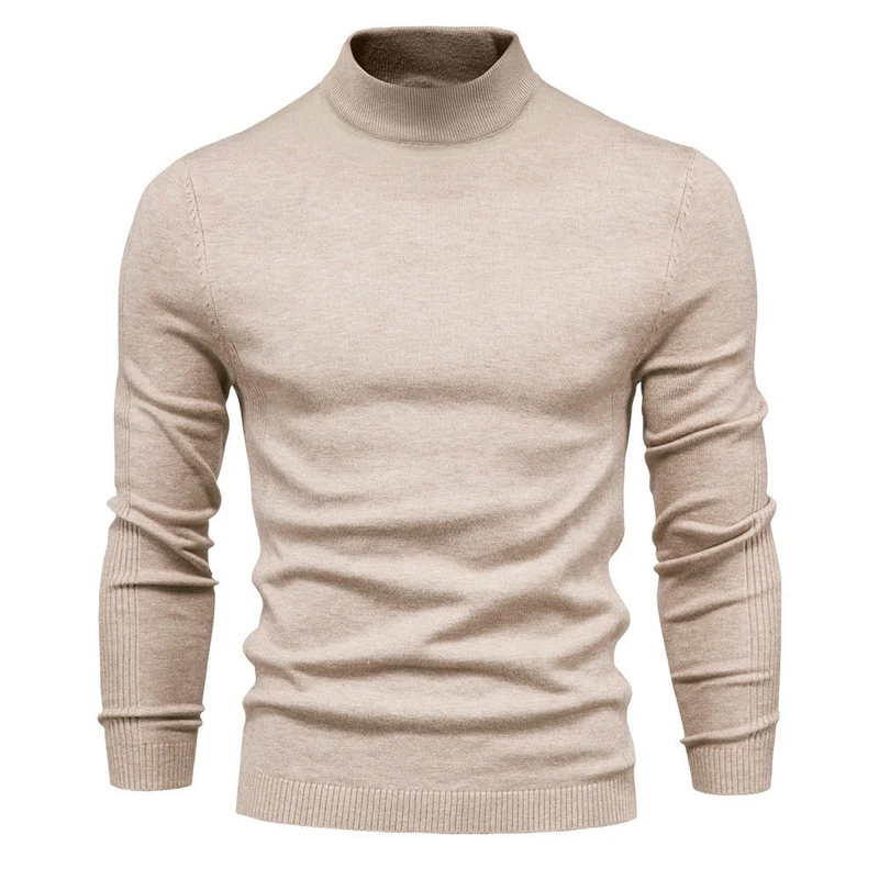 Herren stilvoller Rollkragenpullover aus weicher Merinowolle Nord Taschen