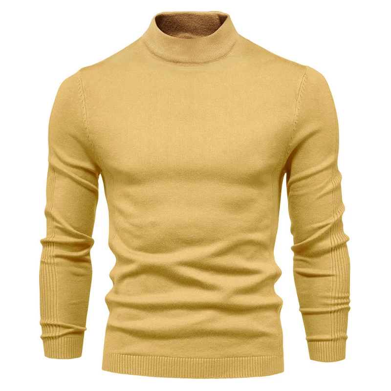 Herren stilvoller Rollkragenpullover aus weicher Merinowolle Nord Taschen