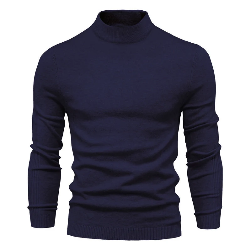 Herren stilvoller Rollkragenpullover aus weicher Merinowolle Nord Taschen