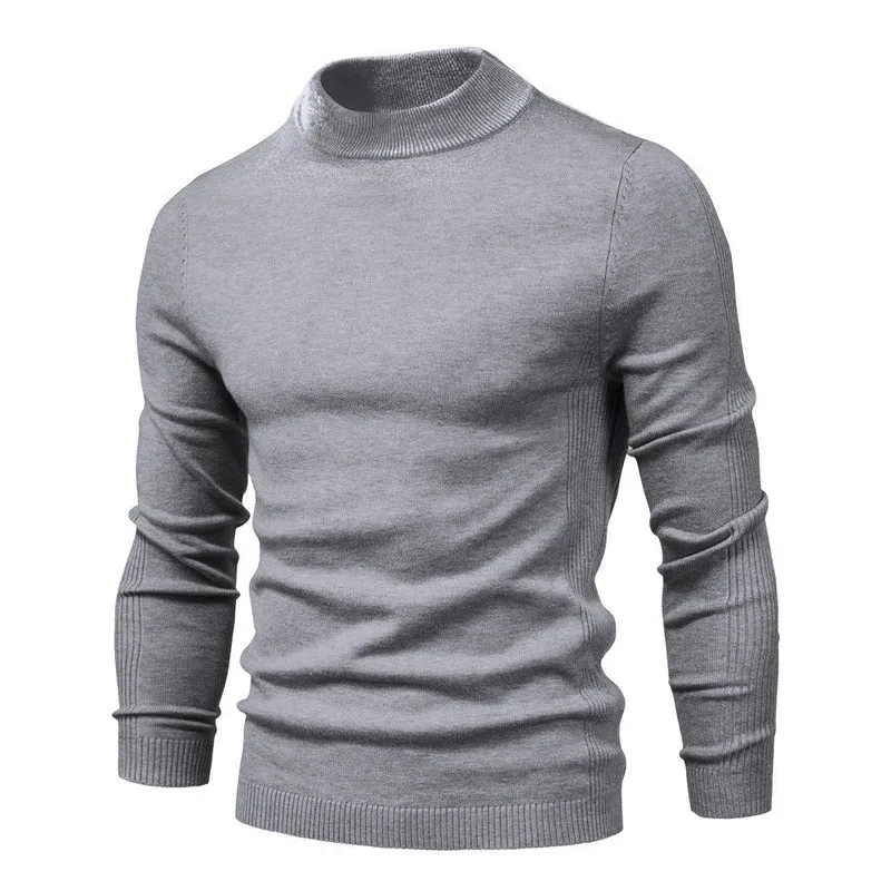Herren stilvoller Rollkragenpullover aus weicher Merinowolle Nord Taschen